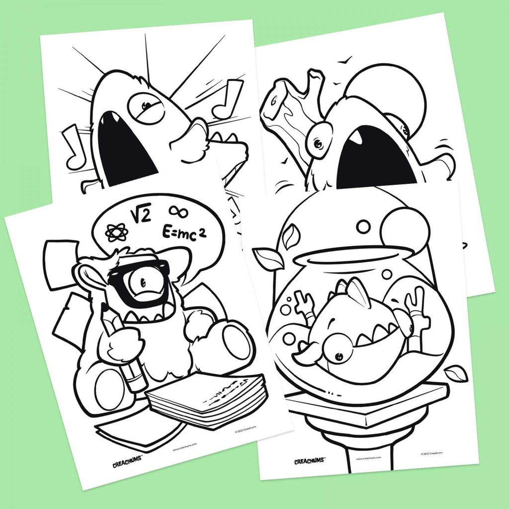 4 Free Creachums Coloring Pages