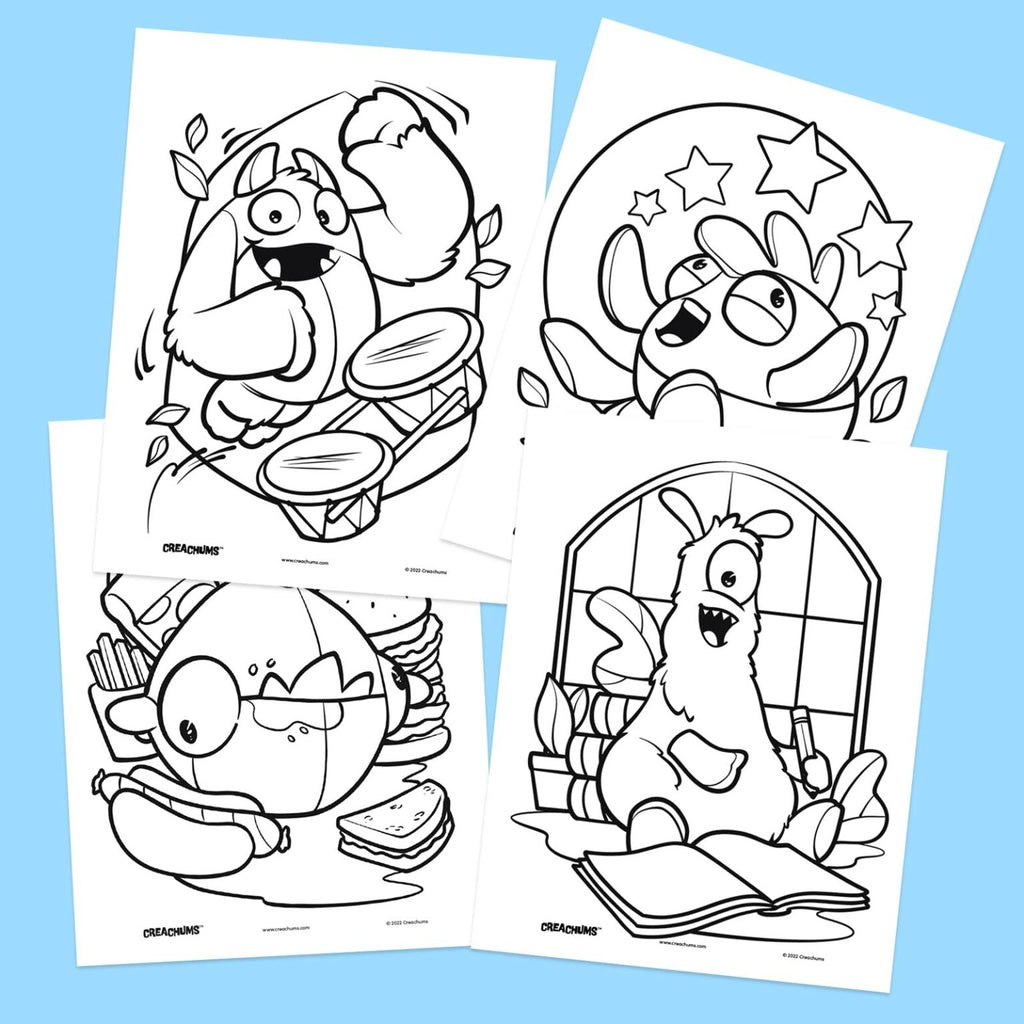 Free Plushie Character Coloring Pages
