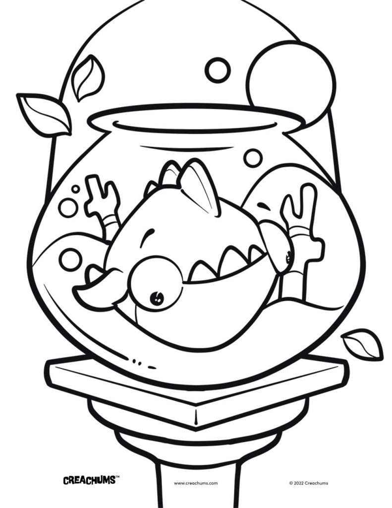 Free Spug Plush Toy Coloring Page